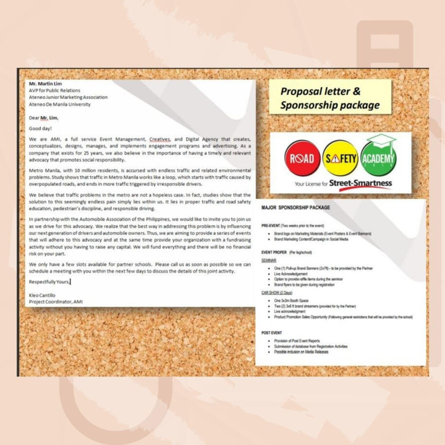 Proposal Letter & Sponsorship